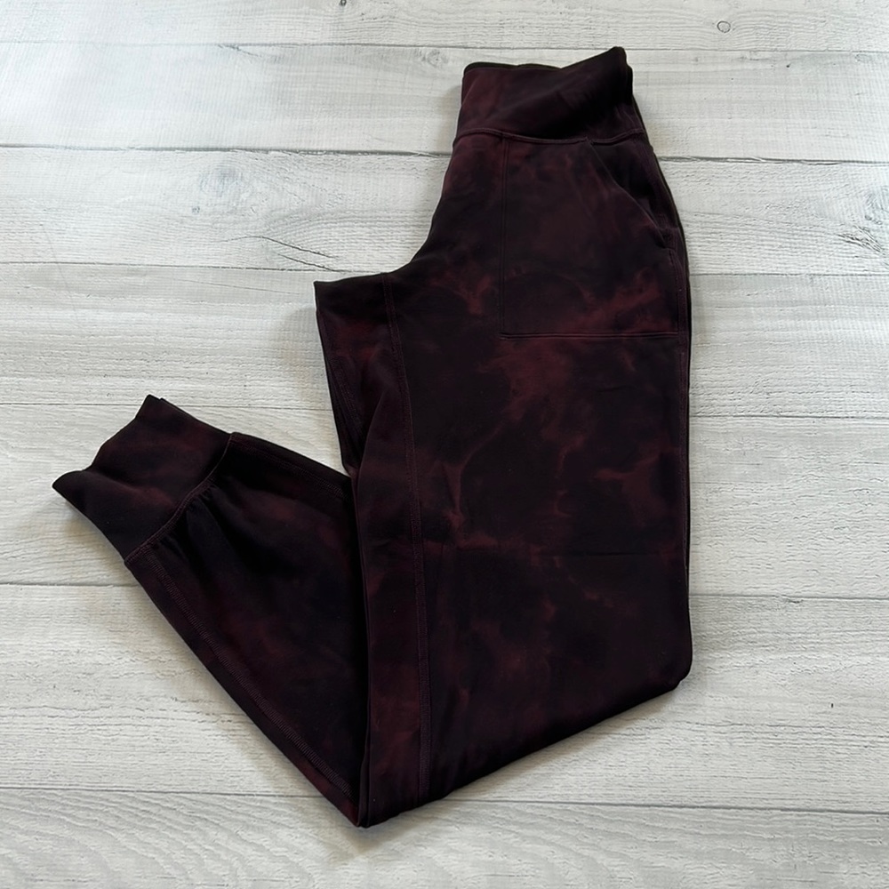 Lululemon Align High-Rise Jogger Diamond Dye Cassis Black Sz 4